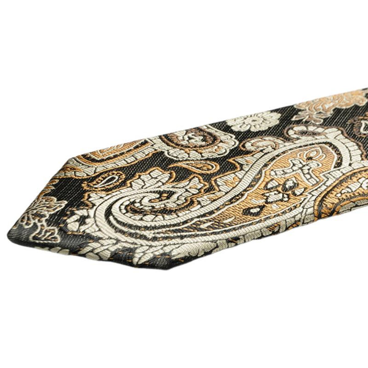 Keegan - Men's Paisley Cashew Design Tie