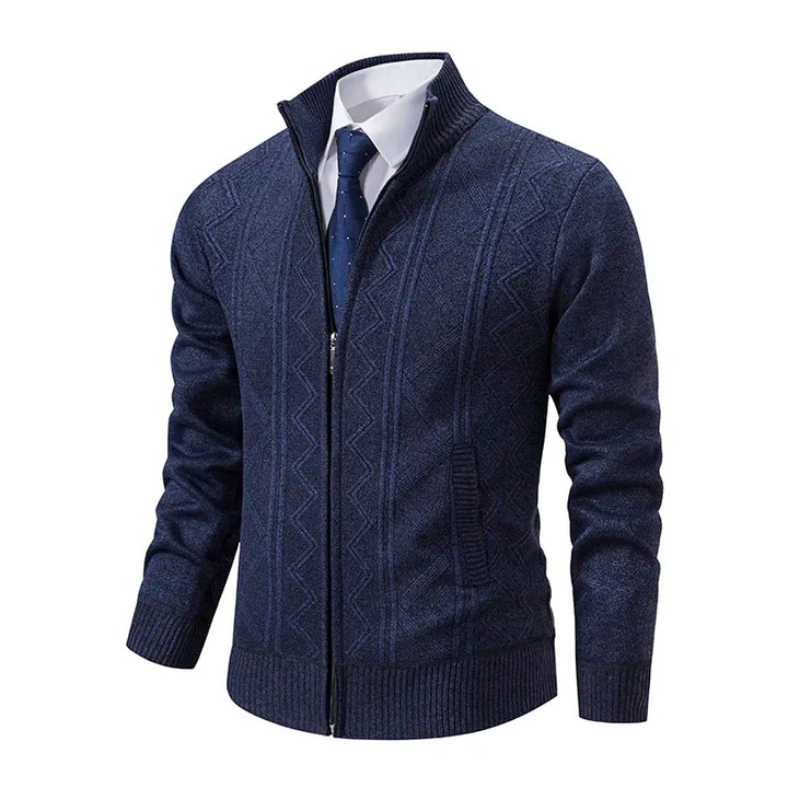 Bruce - Men's Woolen Cardigan Featuring Twin Side Pockets