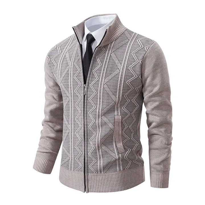 Bruce - Men's Woolen Cardigan Featuring Twin Side Pockets