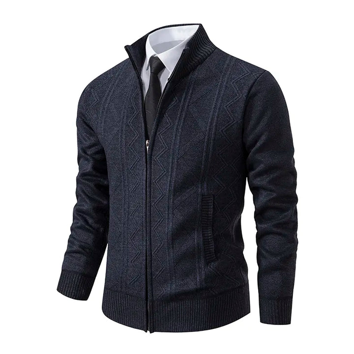 Bruce - Men's Woolen Cardigan Featuring Twin Side Pockets