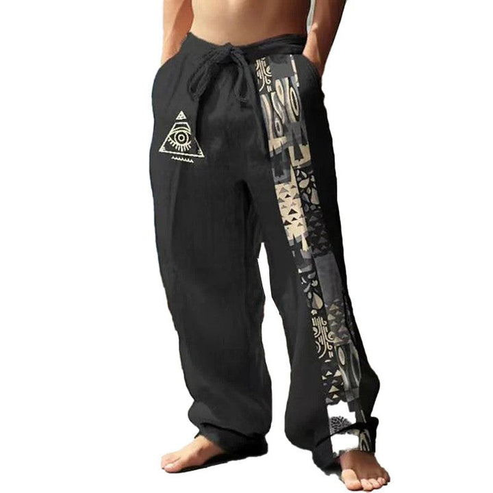 Alex - Men's Casual Contrast Stitch Pants