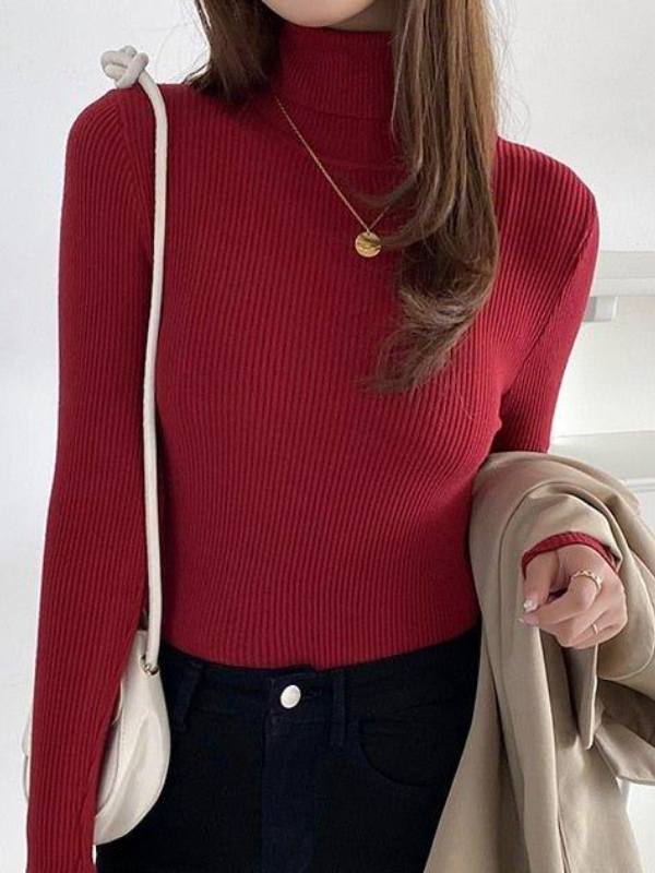 Women’s Knit Turtleneck Jumper | Long Sleeve