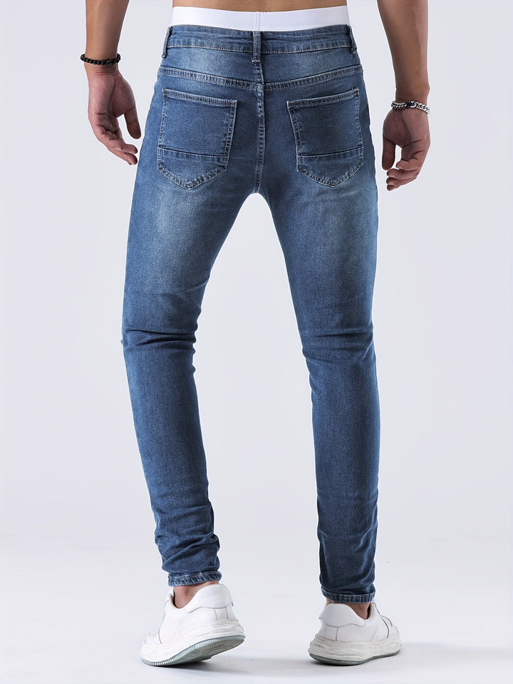 Men’s Distressed Skinny Jeans | Low Rise