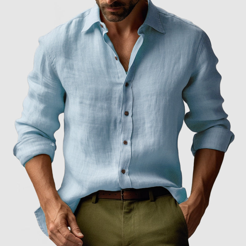 Men’s Button-Up Casual Shirt | Long Sleeve