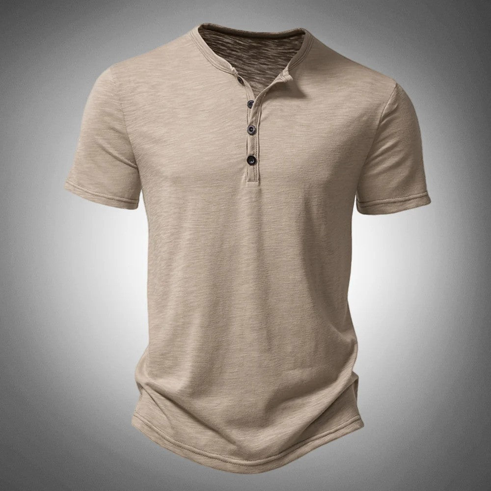 Men’s Henley T-Shirt | Short Sleeve