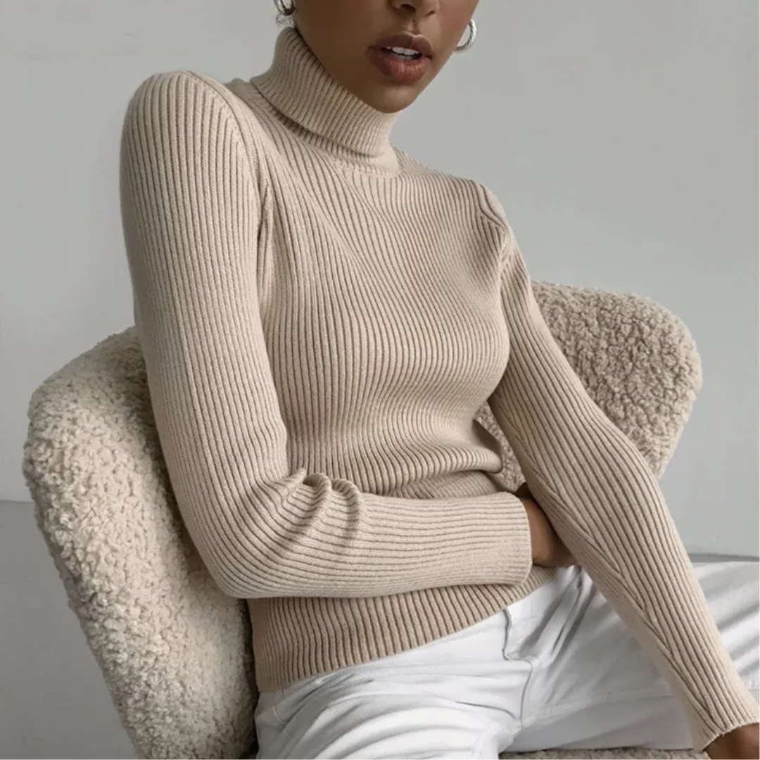 Women’s Knit Turtleneck Jumper | Long Sleeve