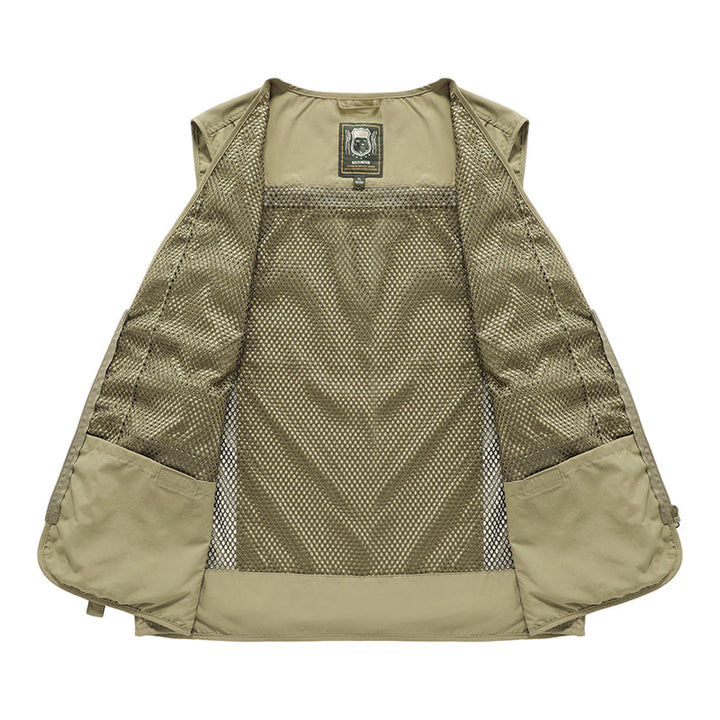 Men’s Multi-Pocket Utility Vest | Longline