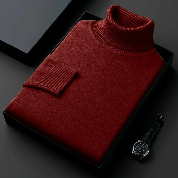 Men’s Turtleneck Knit Jumper | Knitted