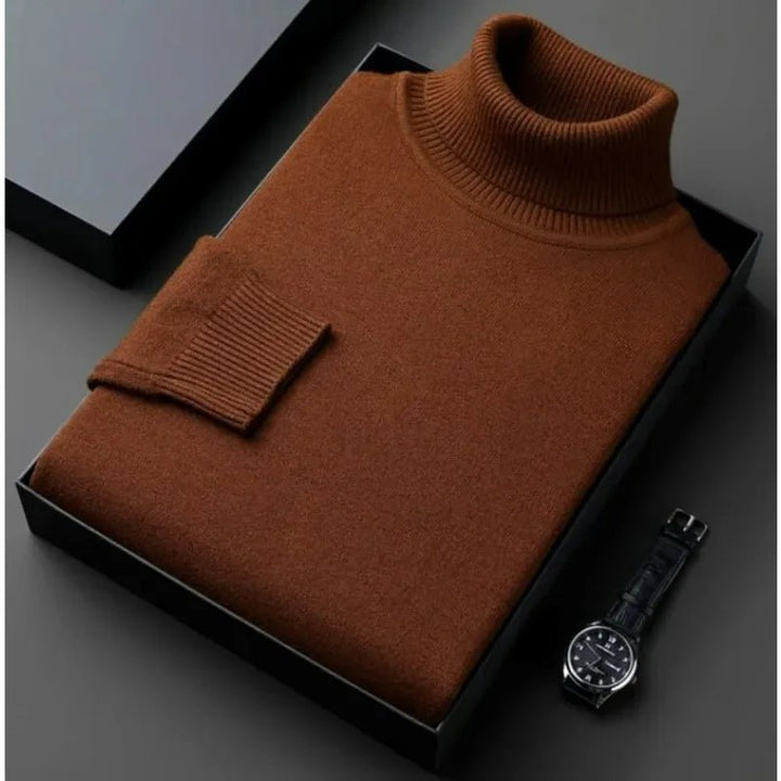 Men’s Turtleneck Knit Jumper | Knitted