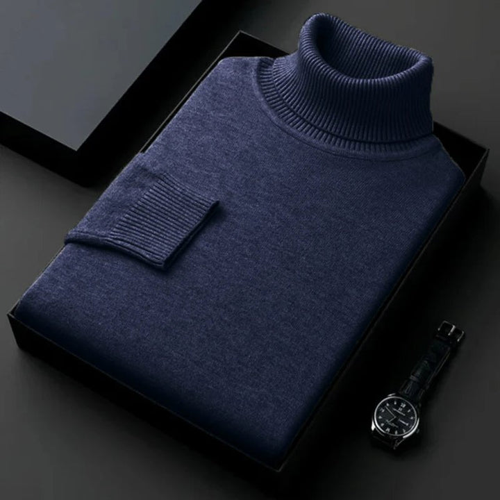 Men’s Turtleneck Knit Jumper | Knitted