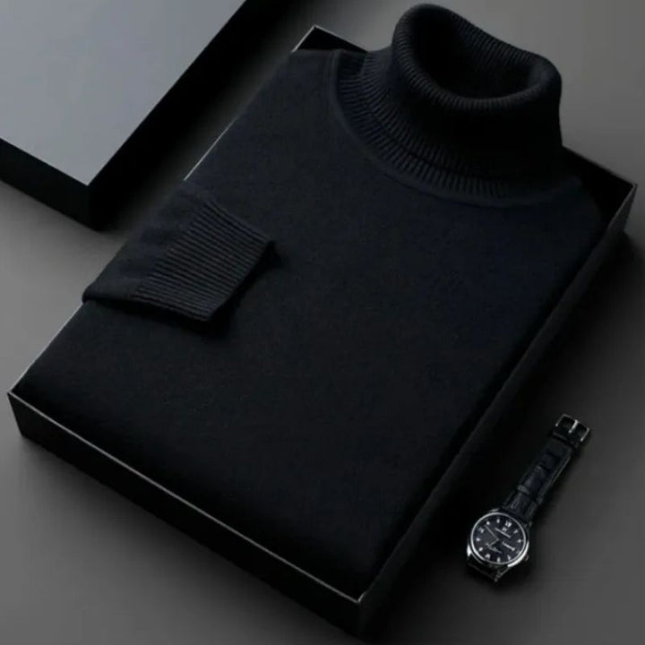 Men’s Turtleneck Knit Jumper | Knitted