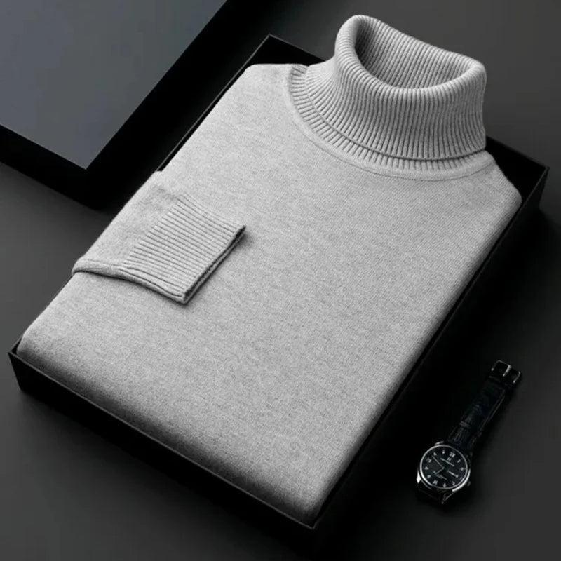 Men’s Turtleneck Knit Jumper | Knitted