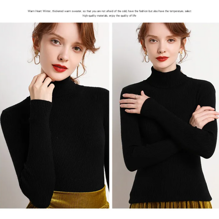 Women’s Knit Turtleneck Jumper | Long Sleeve