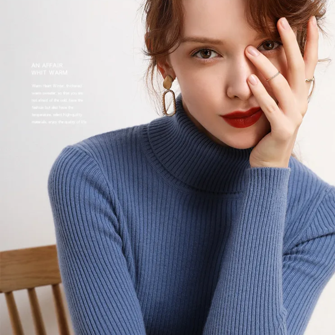 Women’s Knit Turtleneck Jumper | Long Sleeve
