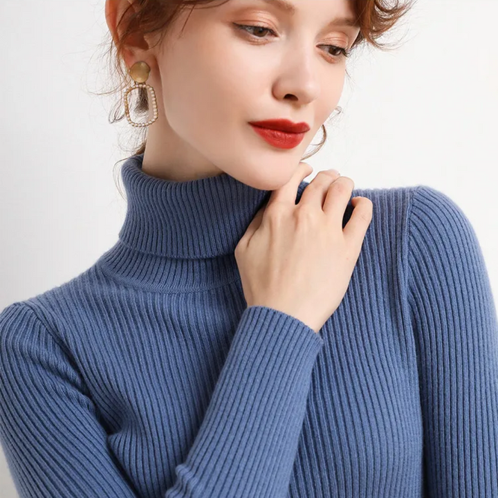 Women’s Knit Turtleneck Jumper | Long Sleeve