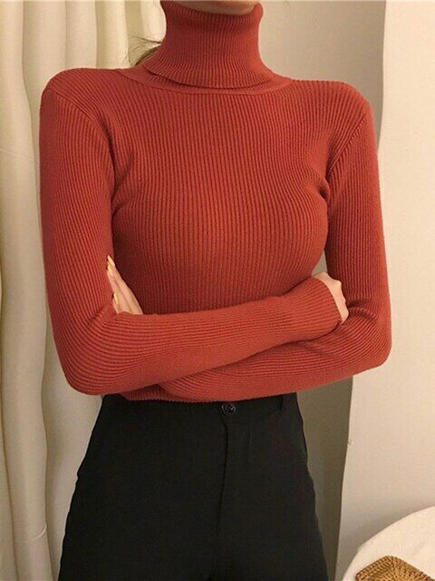 Women’s Knit Turtleneck Jumper | Long Sleeve