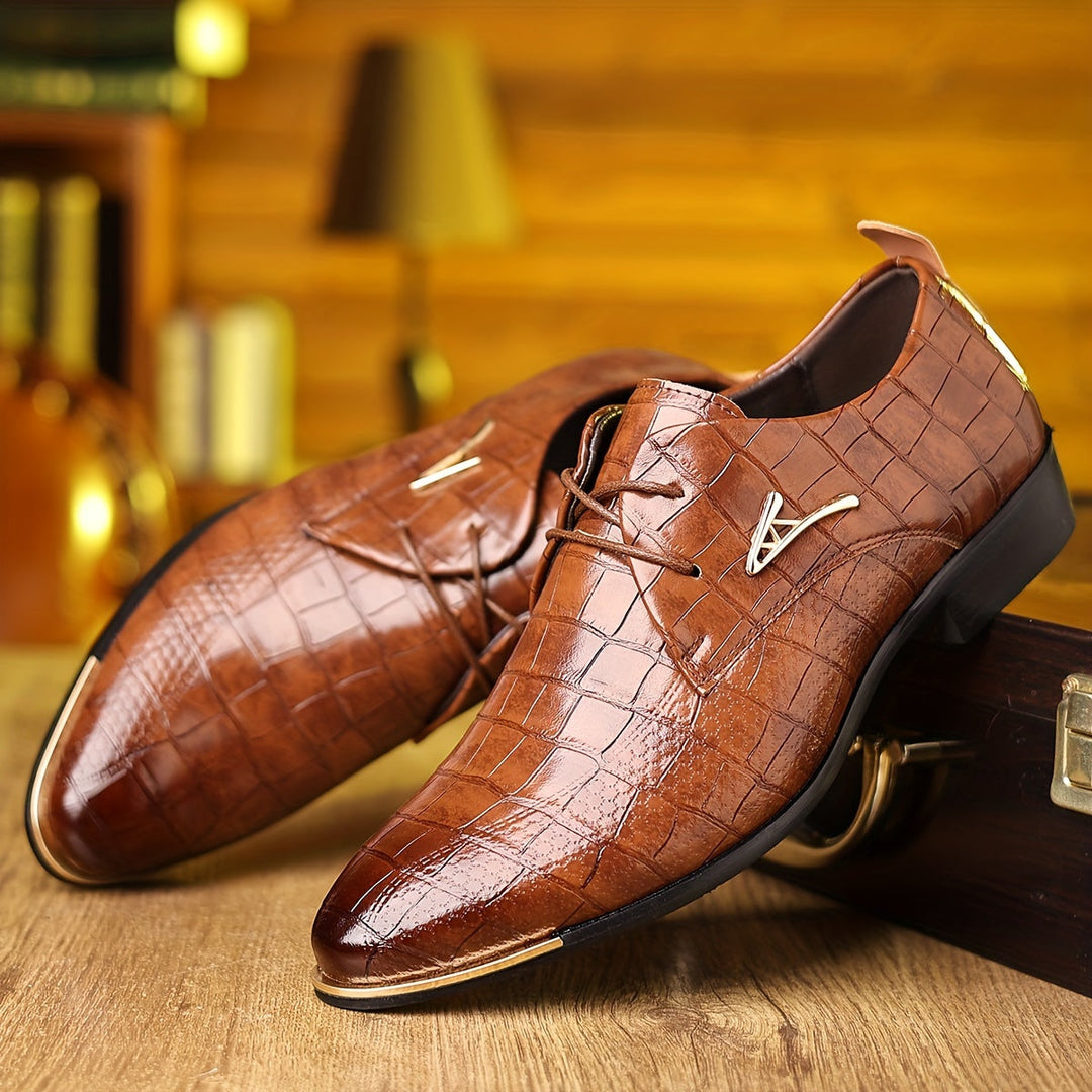 Brooks - Men's Timeless Leather Lace-up Dress Shoes