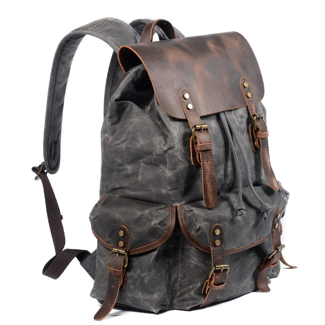 Nicolas - Canvas Leather Backpack