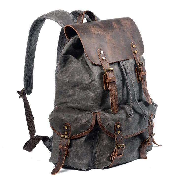 Nicolas - Canvas Leather Backpack
