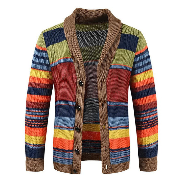 Carter - Men's Colorblock Lapel Sweater
