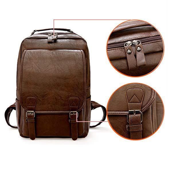Cian - Men's Retro Leather Backpack