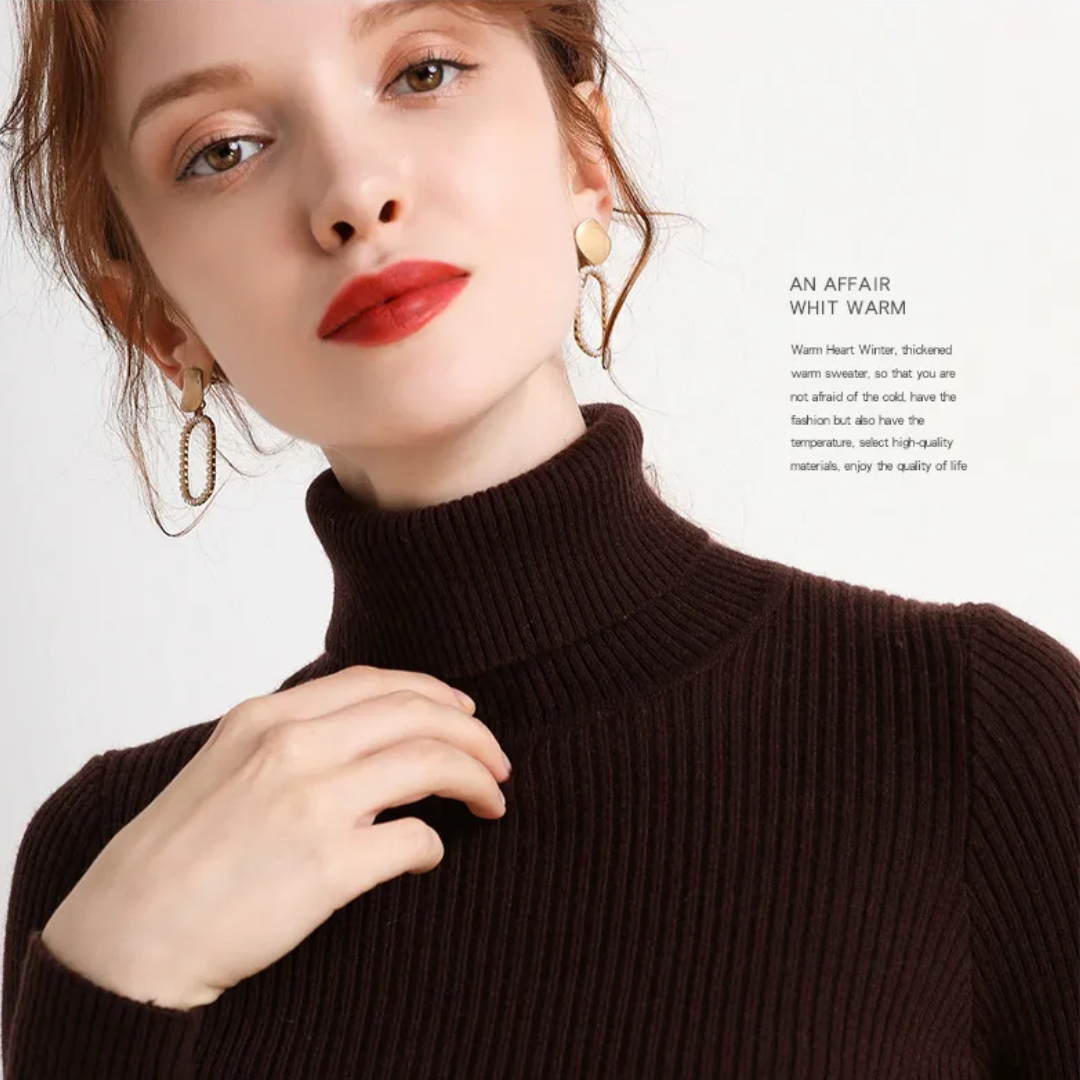 Women’s Knit Turtleneck Jumper | Long Sleeve