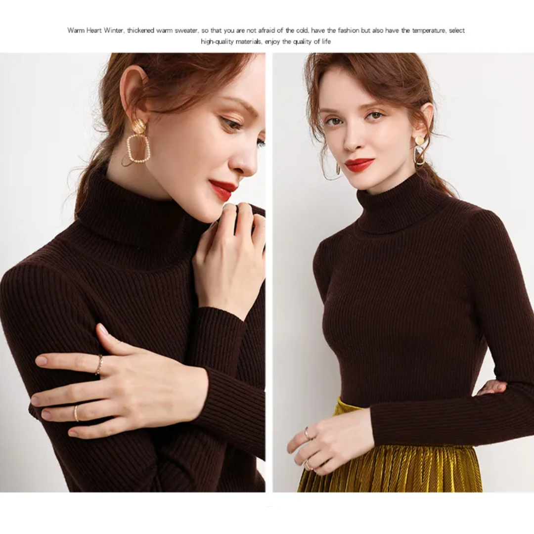 Women’s Knit Turtleneck Jumper | Long Sleeve