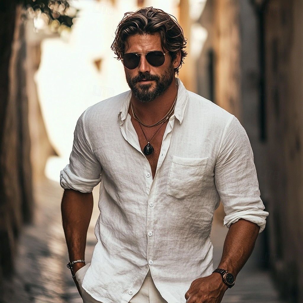 Men’s Casual Button-Up Shirt | Vintage