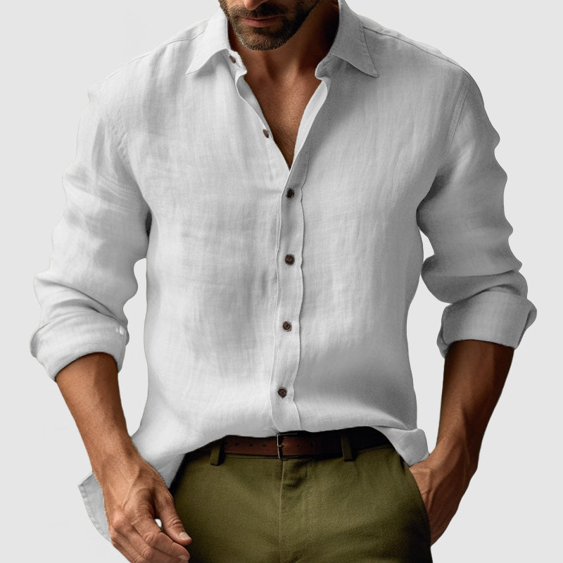Men’s Button-Up Casual Shirt | Long Sleeve