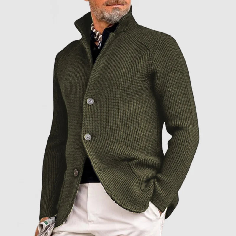 Albert - Men's Elegant Wool Dress Cardigan