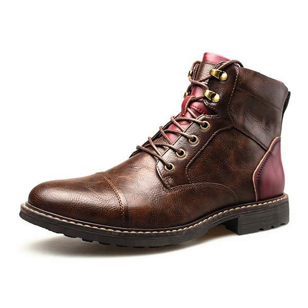 Dacey - Men's Patchwork Ankle Boots