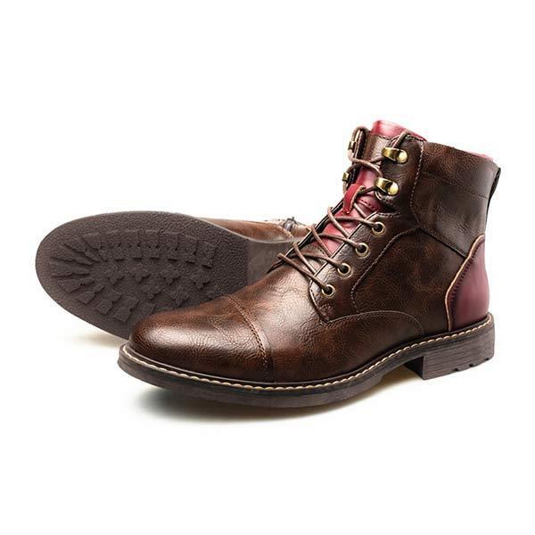 Dacey - Men's Patchwork Ankle Boots