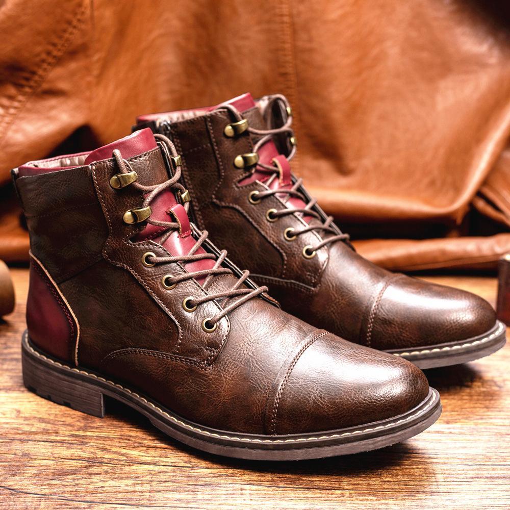 Dacey - Men's Patchwork Ankle Boots