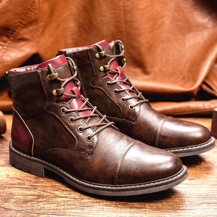 Dacey - Men's Patchwork Ankle Boots
