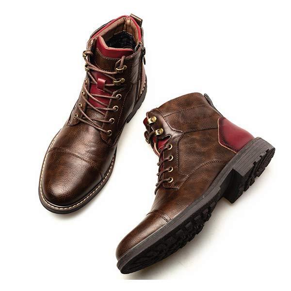 Dacey - Men's Patchwork Ankle Boots