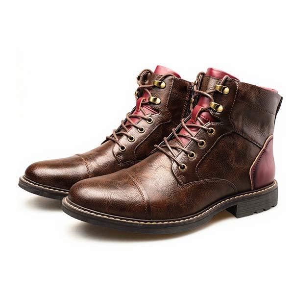 Dacey - Men's Patchwork Ankle Boots