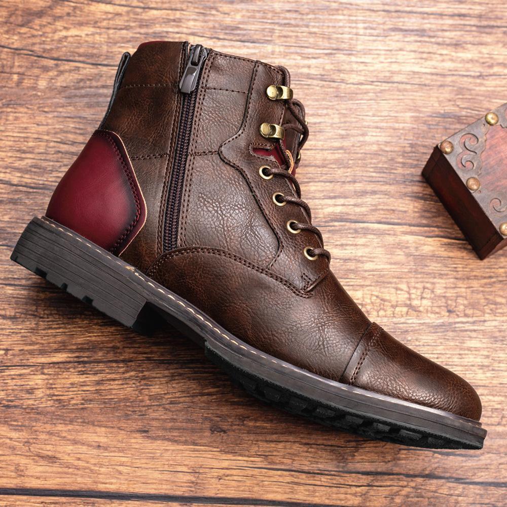 Dacey - Men's Patchwork Ankle Boots