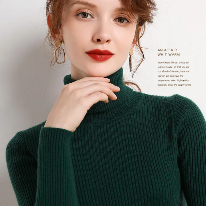 Women’s Knit Turtleneck Jumper | Long Sleeve