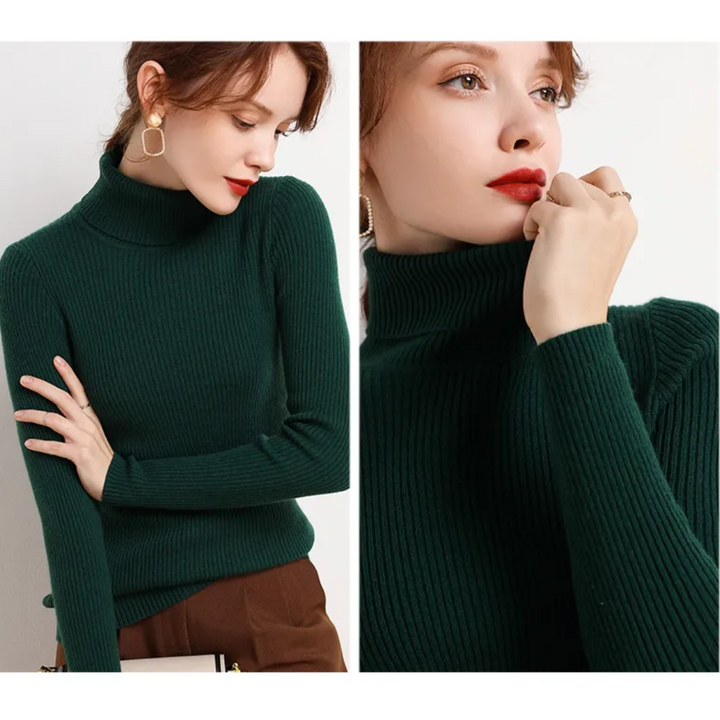 Women’s Knit Turtleneck Jumper | Long Sleeve