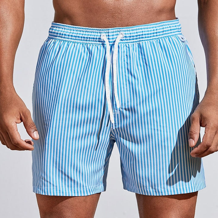Men’s Striped Swim Shorts | Plus Size