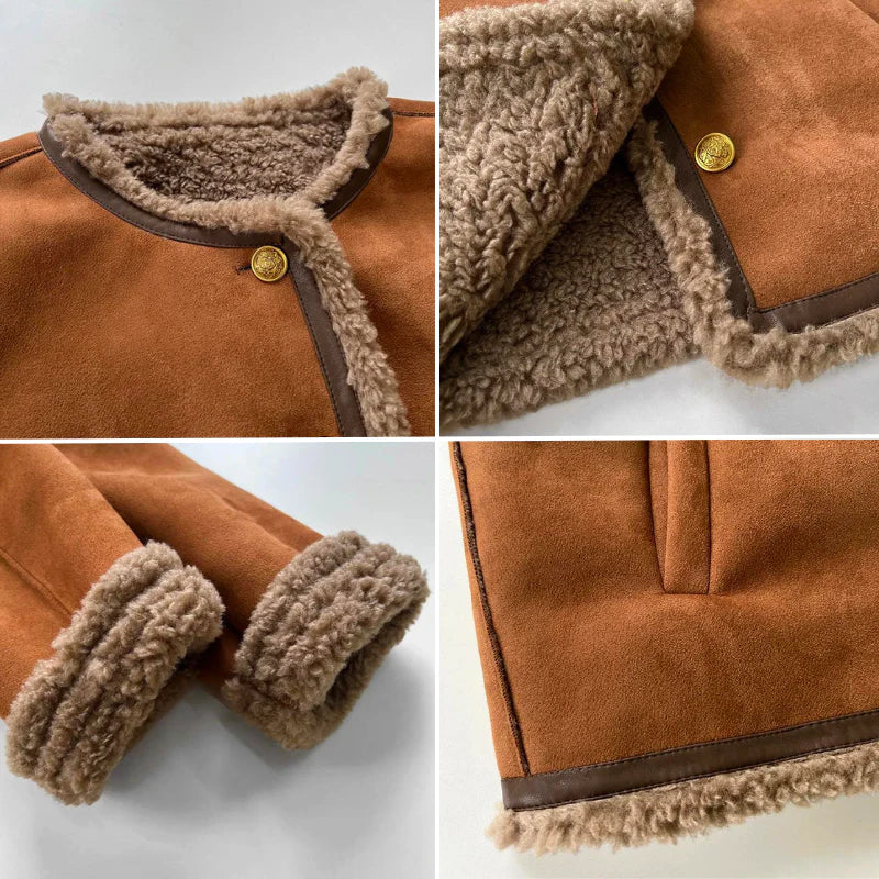Women’s Teddy Winter Bomber Jacket | Cropped