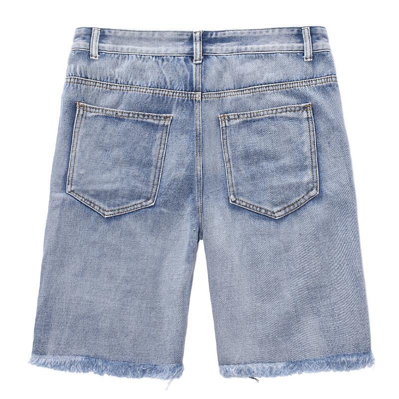Elliot - Men's Ripped Denim Shorts