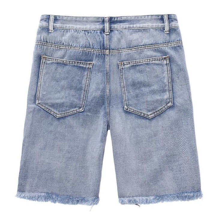 Elliot - Men's Ripped Denim Shorts