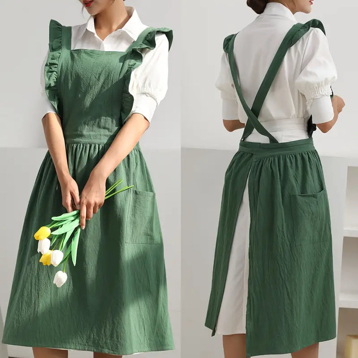 Women’s Ruffled Apron Dress | Summer