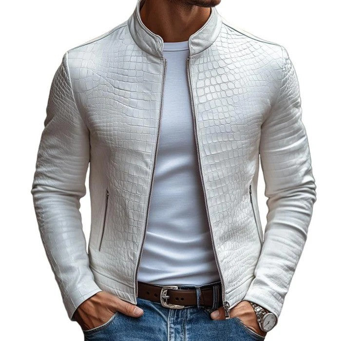 Freddie - Men's Slim Fit Leather Jacket