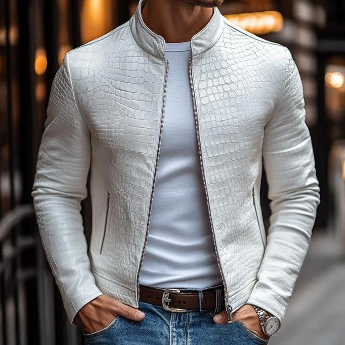 Freddie - Men's Slim Fit Leather Jacket
