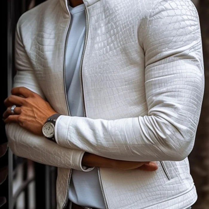 Freddie - Men's Slim Fit Leather Jacket
