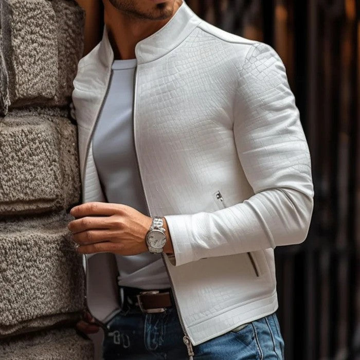 Freddie - Men's Slim Fit Leather Jacket