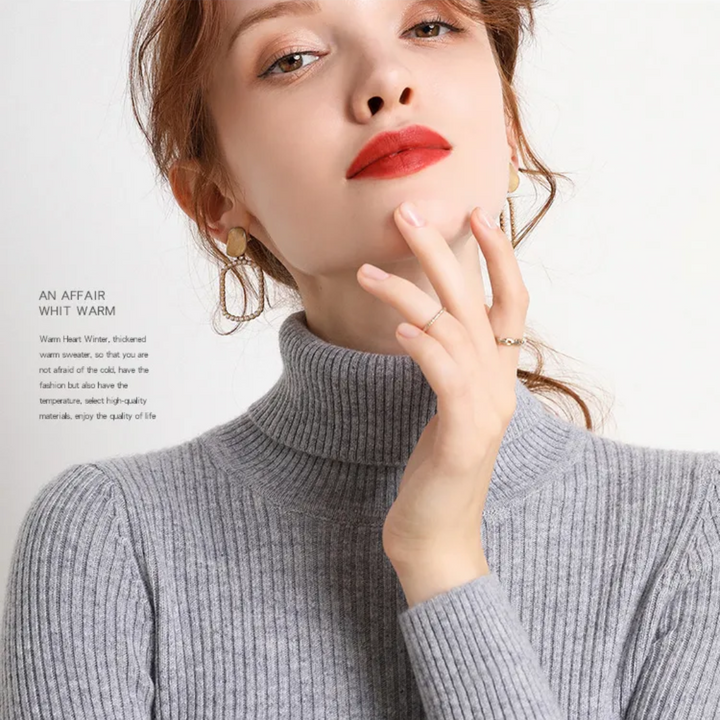 Women’s Knit Turtleneck Jumper | Long Sleeve