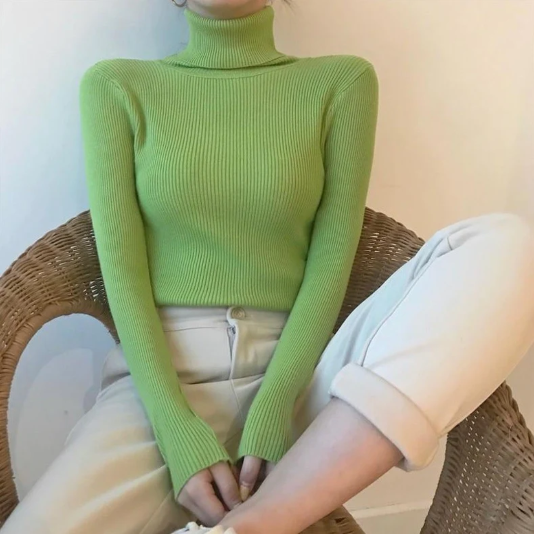 Women’s Knit Turtleneck Jumper | Long Sleeve